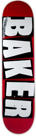 Baker Team Brand Logo White Deck 8.125
