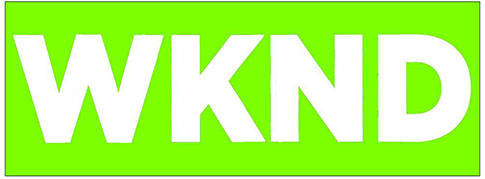 WKND Banner Green Sticker