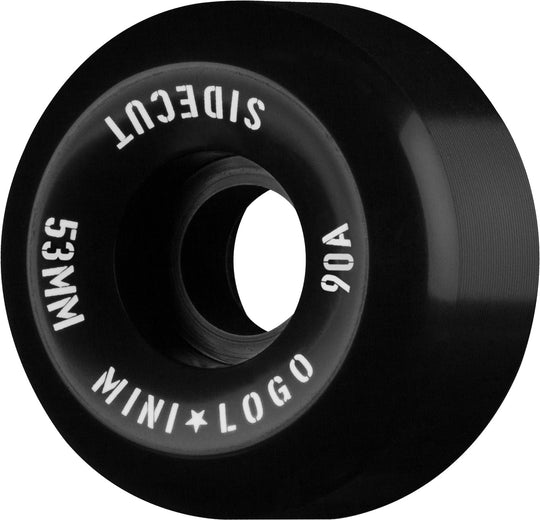 Mini-Logo Hybrid Sidecuts Black 53MM 90A (Set of 4)