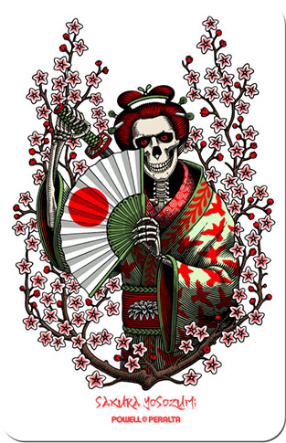 Powell Sakura Yosozumi Samurai Sticker