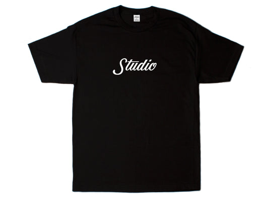 Studio Big Script Black Tee