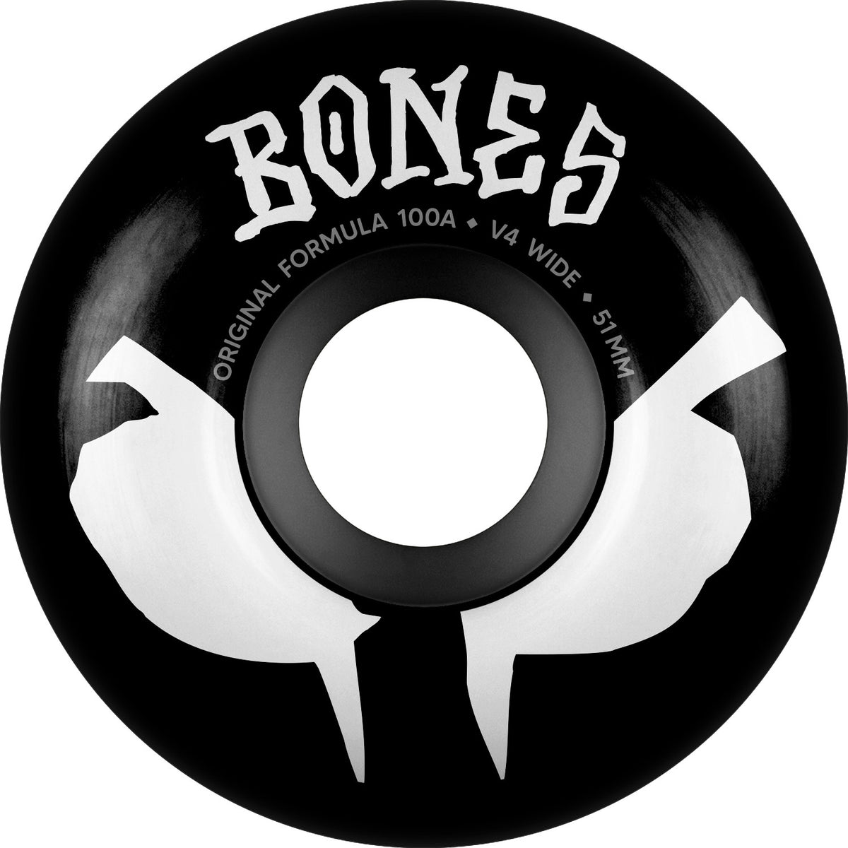 Bones 100S OG Formula Widecuts V4 51MM 100A Black (Set of 4)