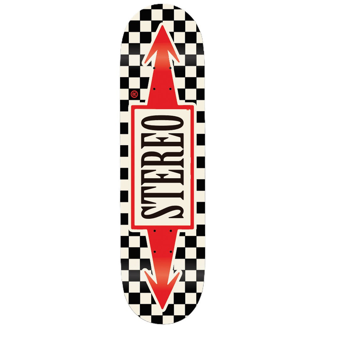 Stereo Team Checkered Arrow Deck 8.50