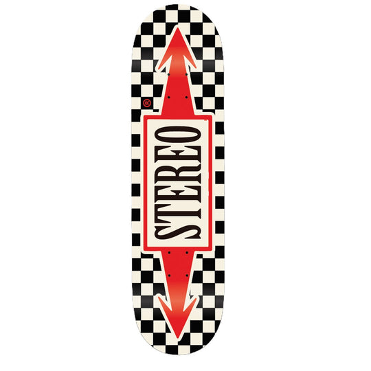 Stereo Team Checkered Arrow Deck 8.50