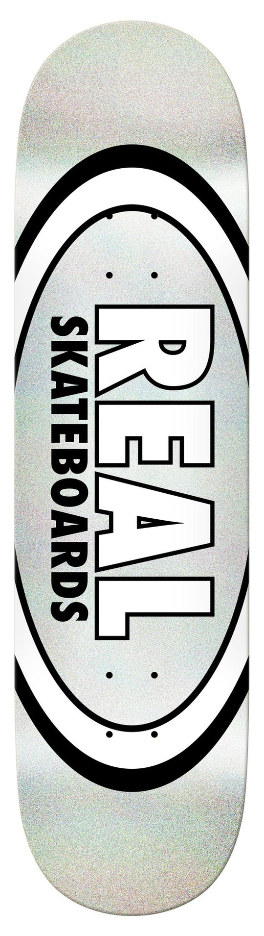 Real Team Easyrider Oval Metallic White Deck 8.50
