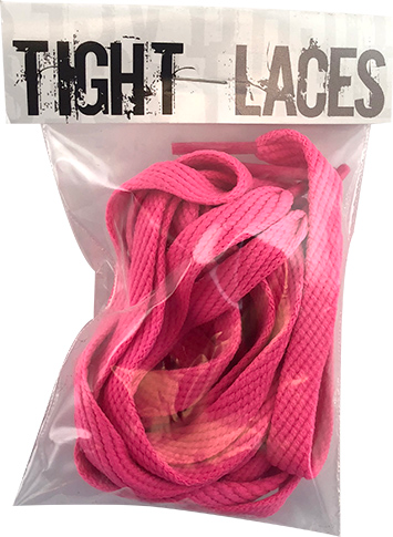 Tight Laces Flat 45" Neon Pink