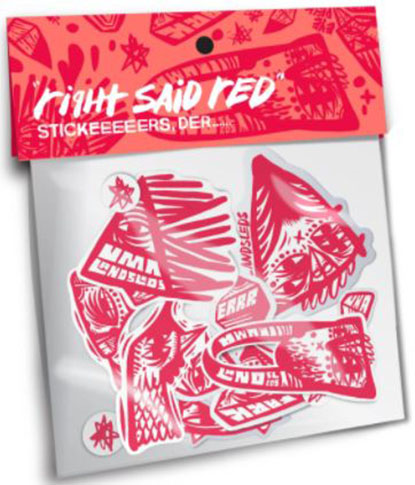 Uma Right Said Red Assorted 15CT Sticker Pack