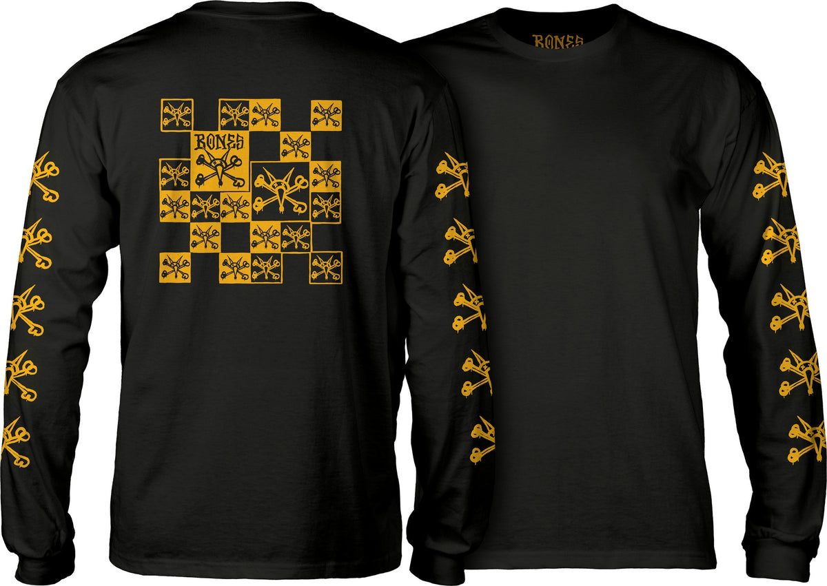 Bones Vato Noir Black Long Sleeve Tee