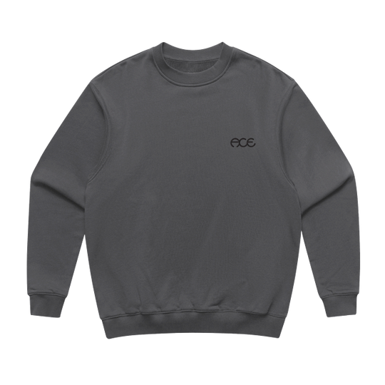 Ace Hutch Dark Grey Crew/Swt