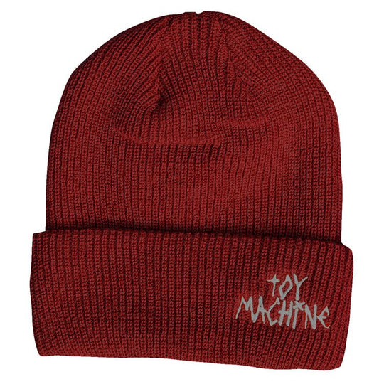 Toy Machine Tape Logo Beanie Maroon