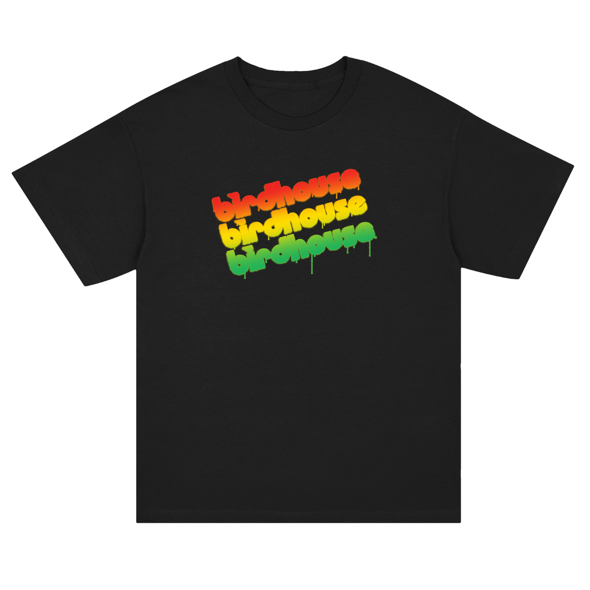 Birdhouse Triple Stack Rasta Black Tee