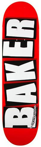 Baker Team Brand Logo White Deck 8.60