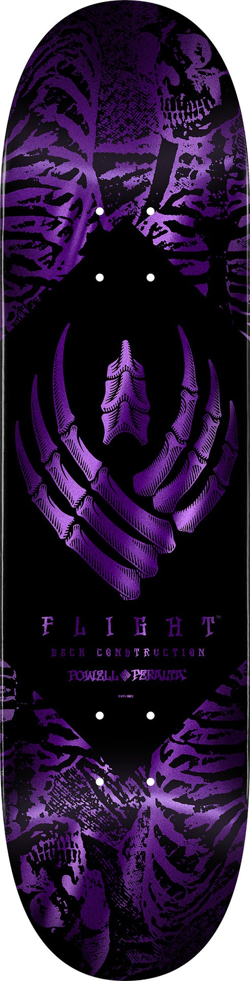 Powell Team Skeleton Purple Foil Flight Deck 9.0