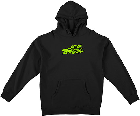 There Blocky Black Hoodie