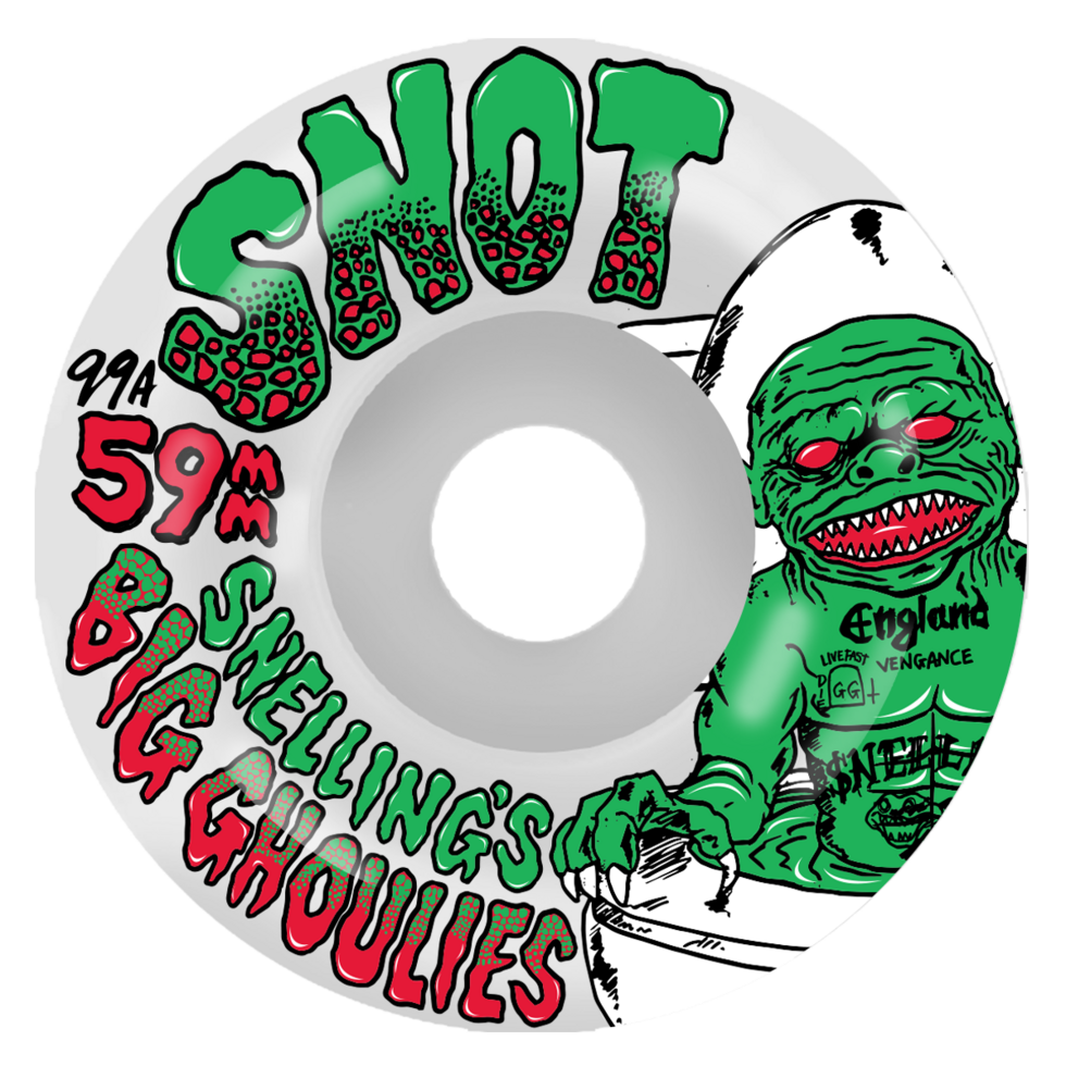 Snot Snelling's Ghoulies Glow Conical 59MM 99A (Set of 4)