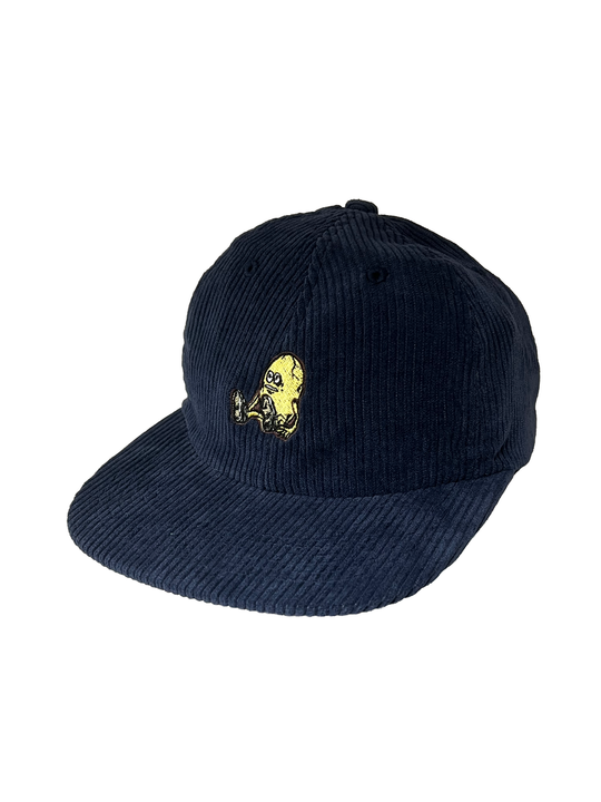 Heroin Egg Corduroy Snapback Hat Navy