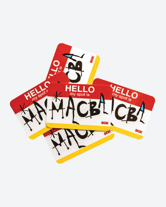 DGK My Spot Is Macba Sticker