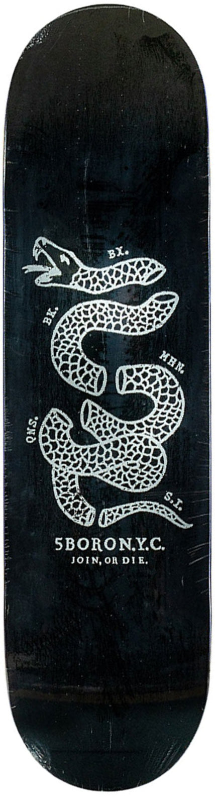 5boro Team Join Or Die Black/White Deck 8.25