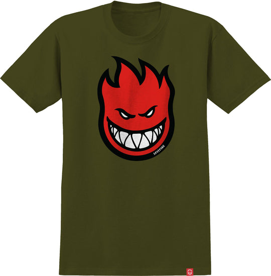 Spitfire Bighead Fill Military Green/Red Tee