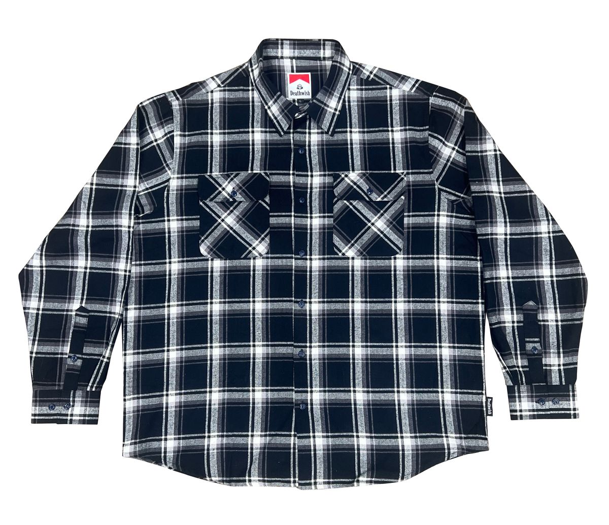 Deathwish Classic Flannel Black/White