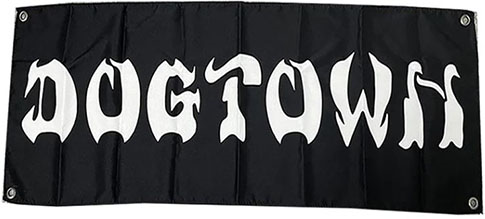 Dogtown Bar Logo Flag 46" X 15"