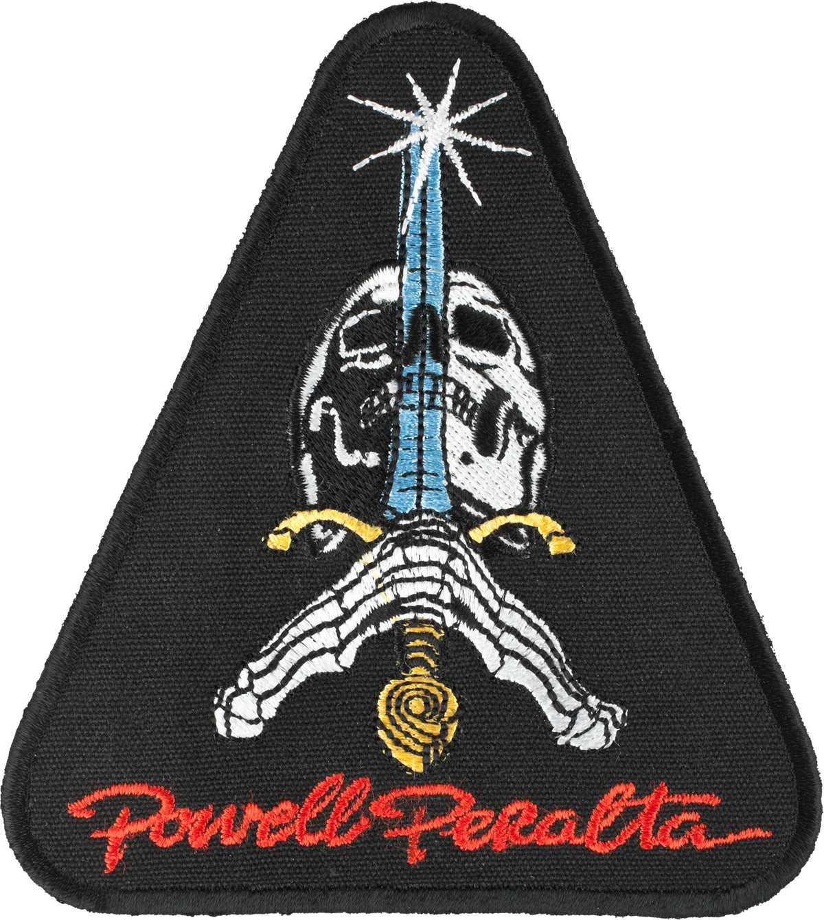Powell Skull & Sword Black Patch