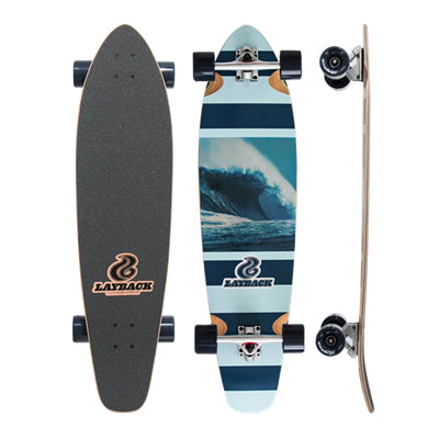 Layback Storm Chaser Kick Tail Longboard Complete 9.75 X 38.00