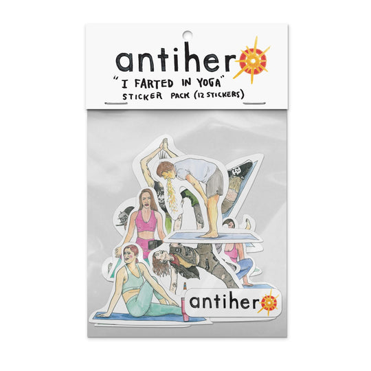 Anti-Hero Farted In Yoga 12CT Sticker Pack