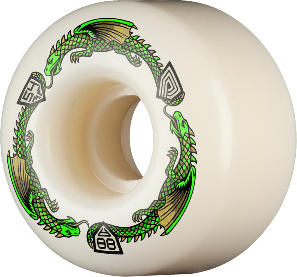 Powell Dragon Formula Green V4 54MM X 34MM 88A (Set of 4)