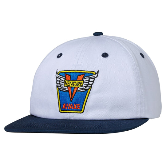 Venture Emblem Strapback White/Navy