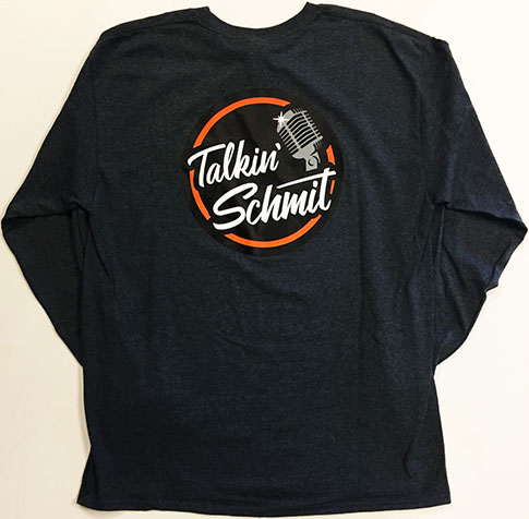 Talkin' Schmit Triple OG Grey Long Sleeve Tee