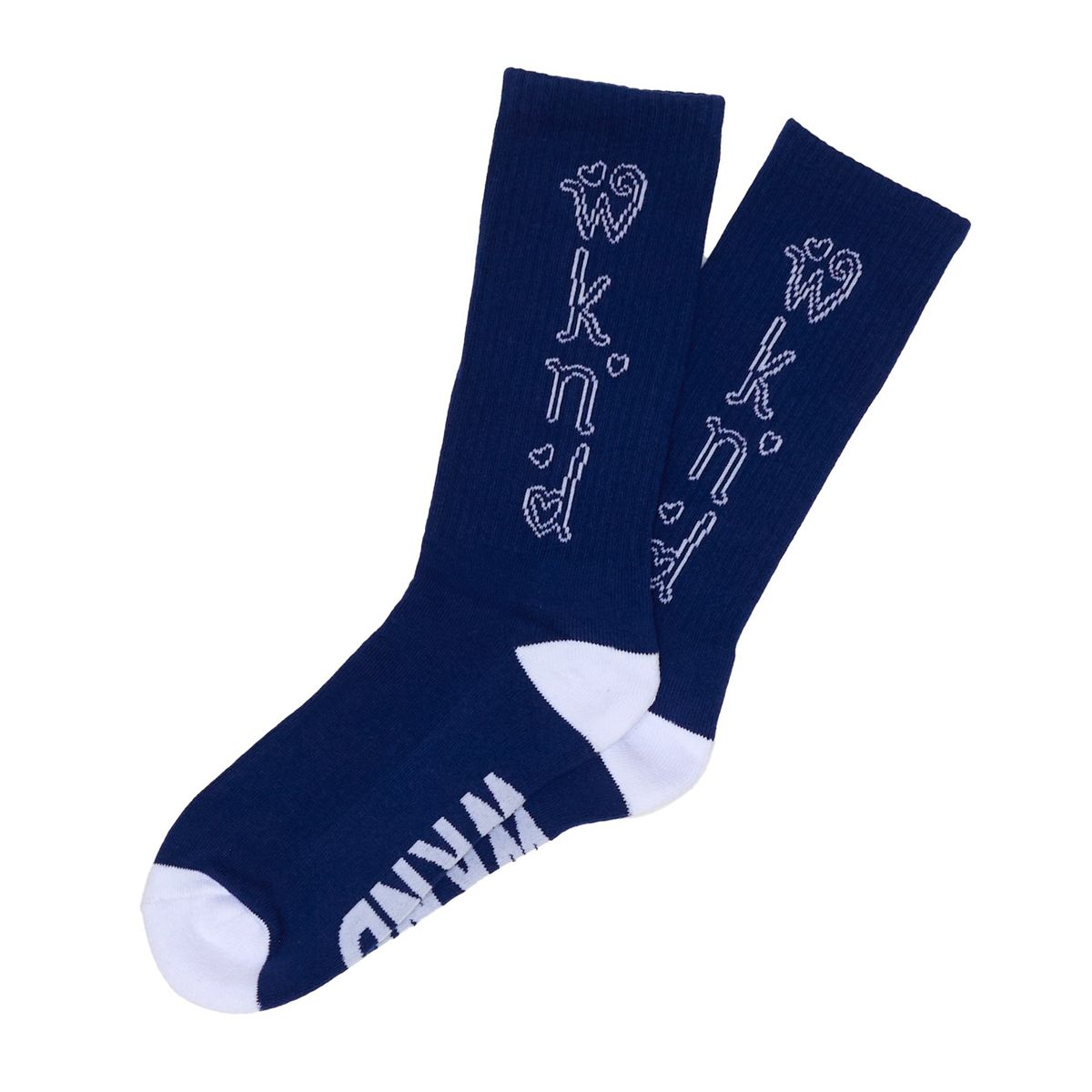 WKND Heart Socks Navy