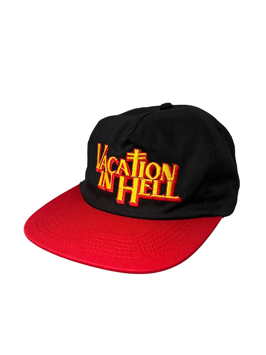 Deathwish Vacation Snapback Hat Black/Red