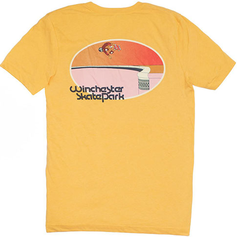 45 Rpm Vintage Winchester Skatepark Yellow Tee