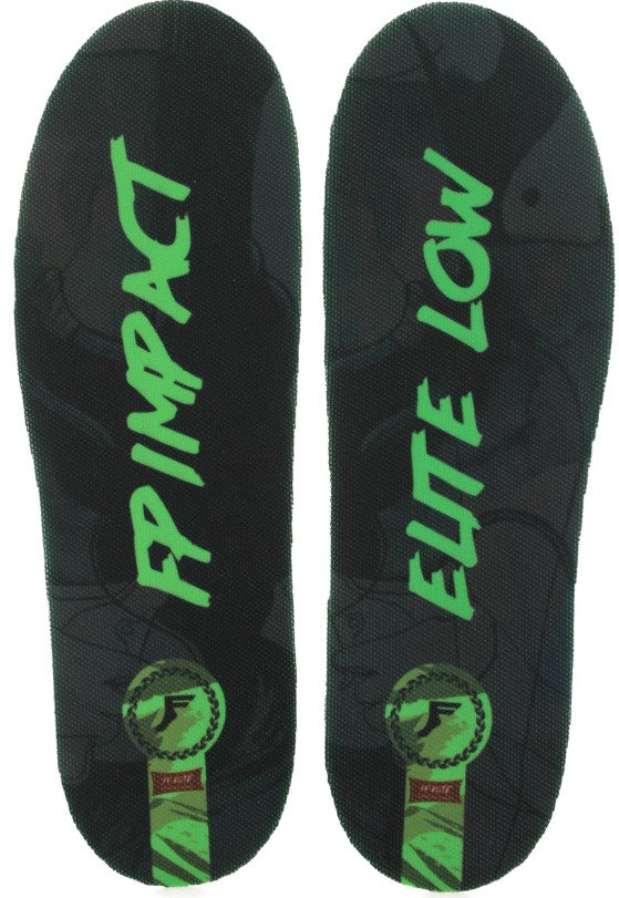 Footprint Kingfoam Elite Quantum Heel Black Camo/Green Thin 3MM TOE/5MM Heel Insoles Medium (5-10.5)