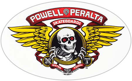 Powell Winged Ripper Red 12" Sticker