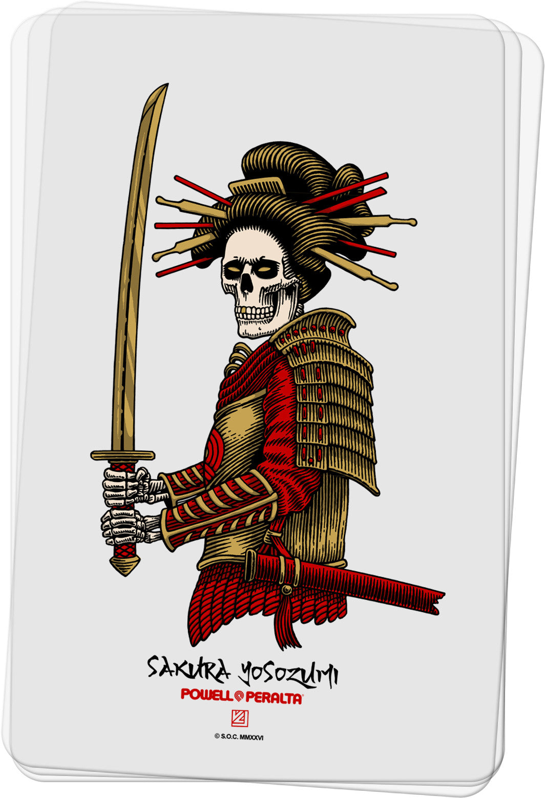 Powell Sakura Yosozumi Onna-Bugeisha Sticker