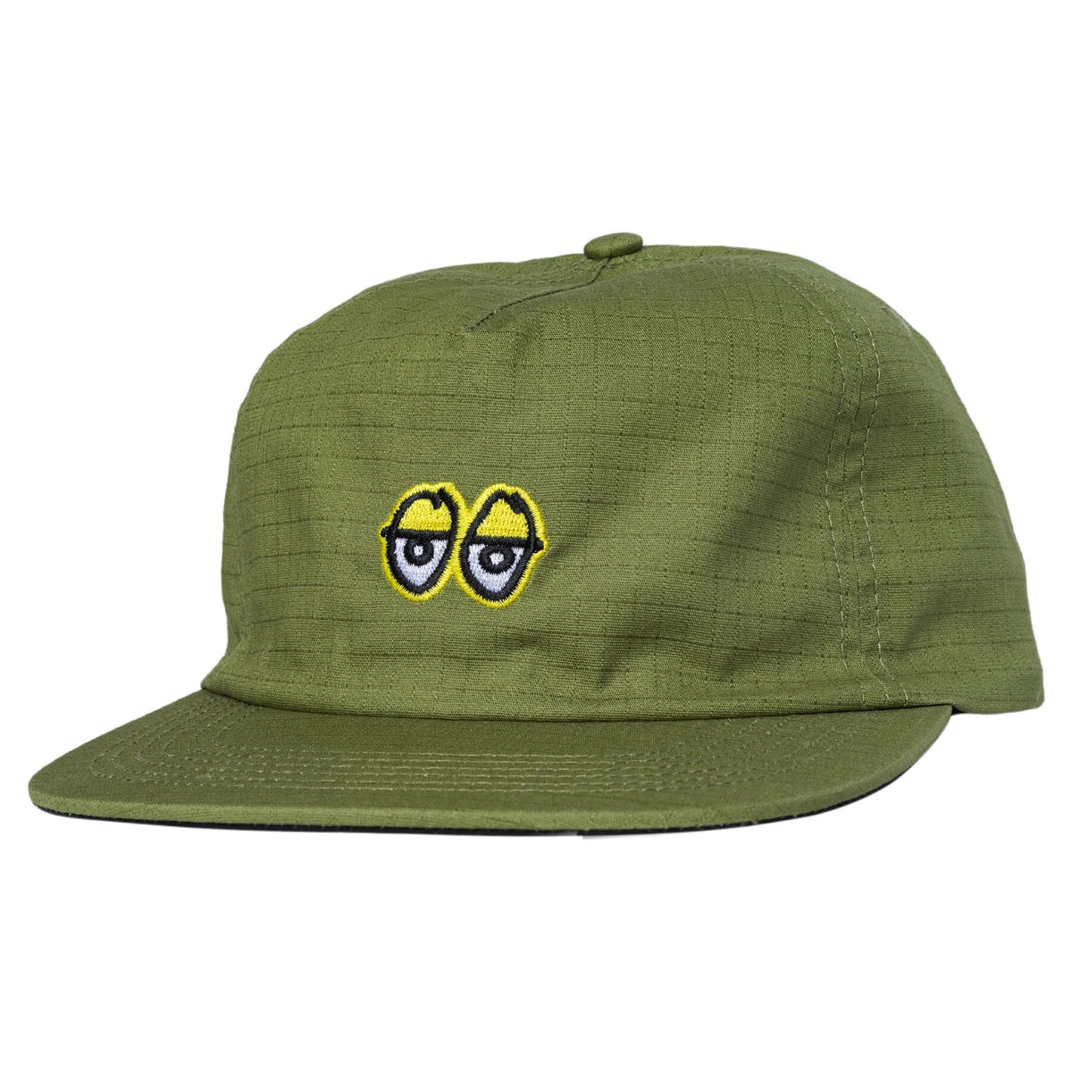 Krooked Eyes Snapback Ripstop Olive