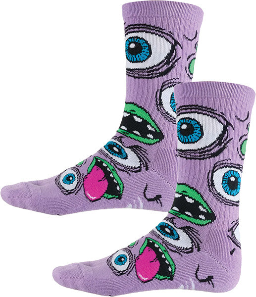 Heroin Mutant Socks Purple