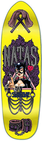 Strangelove Natas Kaupas Guest Yellow Shaped Deck 10.00 (HAND SCREENED)