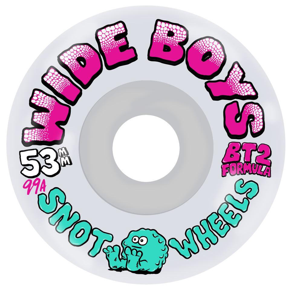 Snot Wide Boys Clear/Pink 53MM 99A (Set of 4)