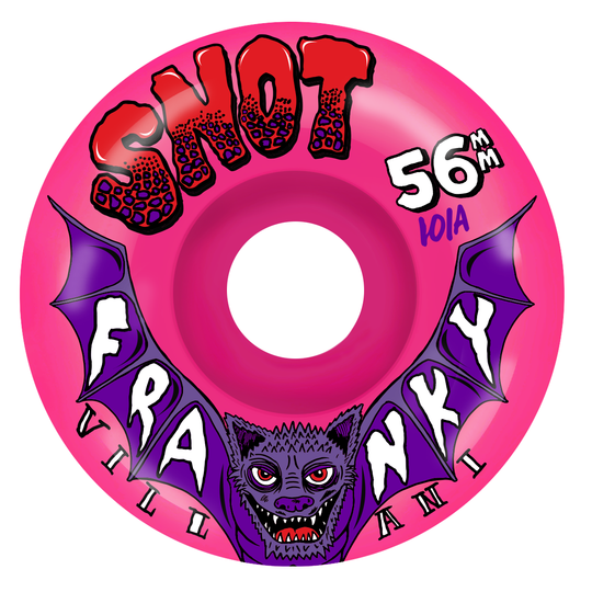 Snot Franky Villani Bat Neon Pink Classic 56MM 101A (Set of 4)