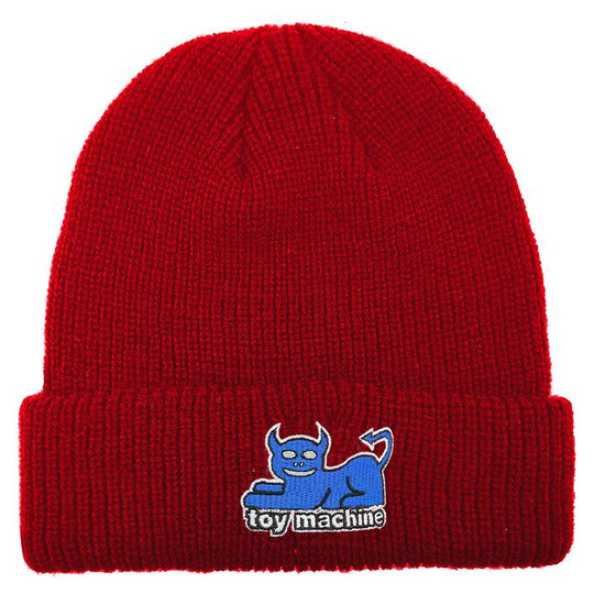 Toy Machine Devil Cat Dock Beanie Red