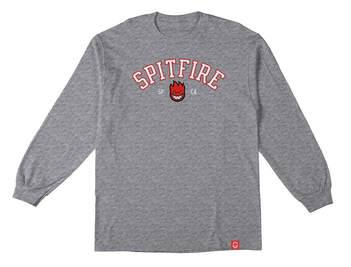 Spitfire Team Bighead Sport Grey Long Sleeve Tee
