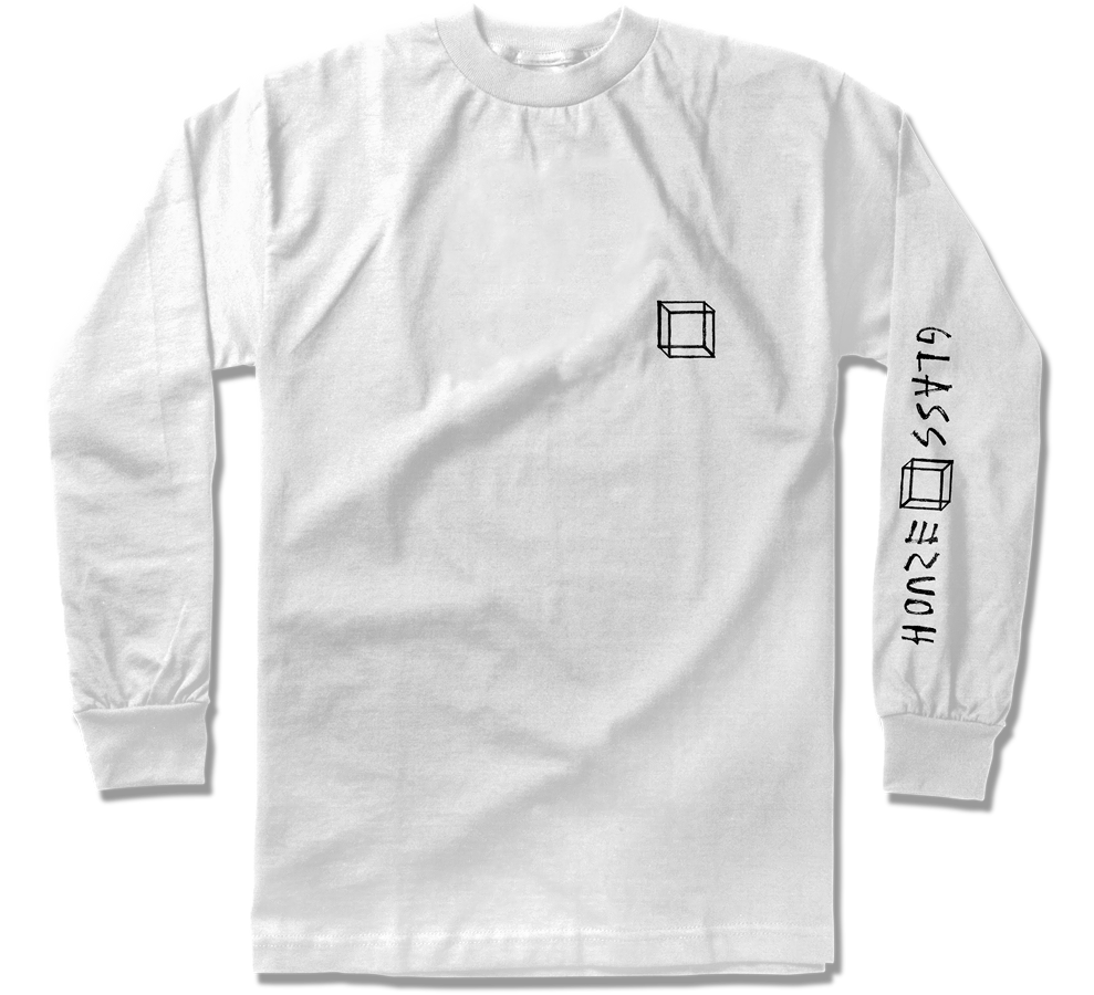 Glass House Memo White Long Sleeve Tee