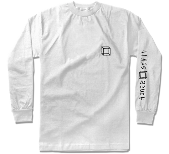 Glass House Memo White Long Sleeve Tee