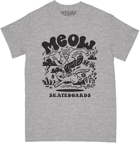 Meow Heddy Heather Grey Tee