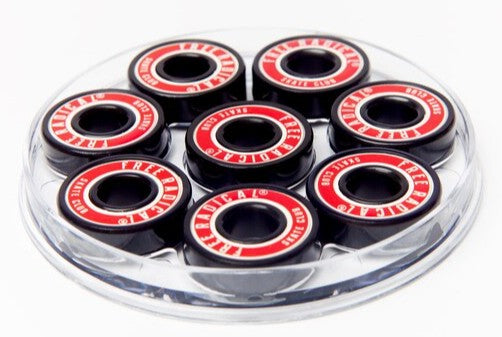 Free Radical ABEC 7 Red Bearings Single Set