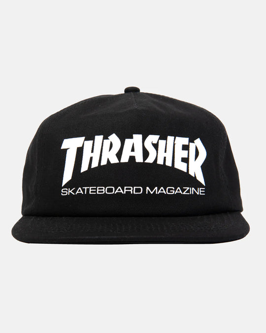 Thrasher Skate Mag Snapback Hat Black/White