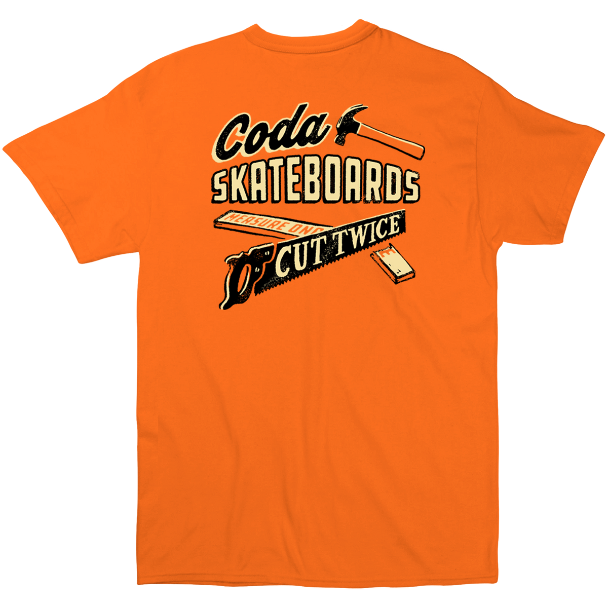 Coda Hardware Logo Orange Tee
